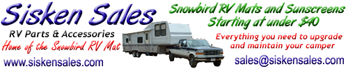 Sisken Sales - RV Mats Starting at under $40!